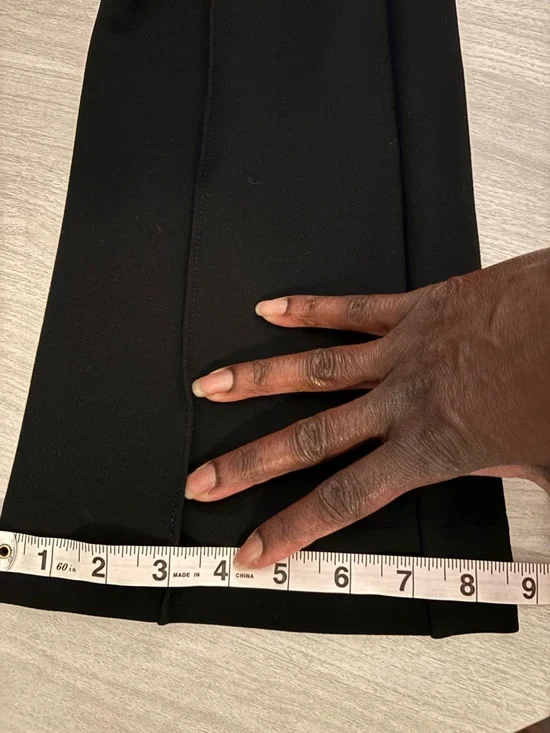 Anthropologie Maeve The Margot Kick Flare Cropped Pant Pull-On Black size S - Picture 8 of 9